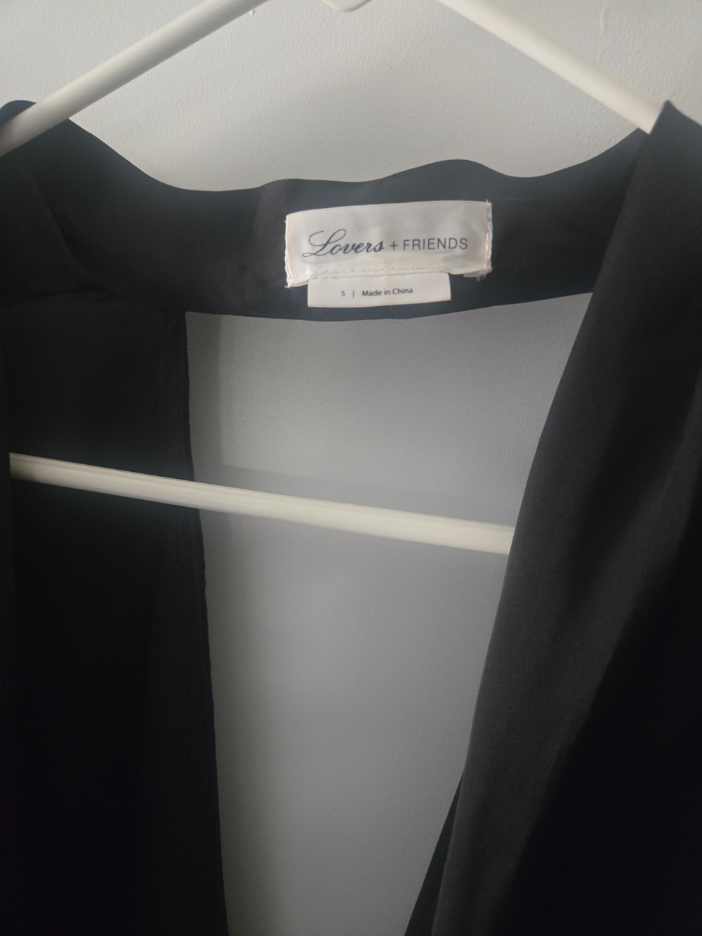 Lovers + Friends Black Plunge Wrap Blouse - Picture 7 of 13